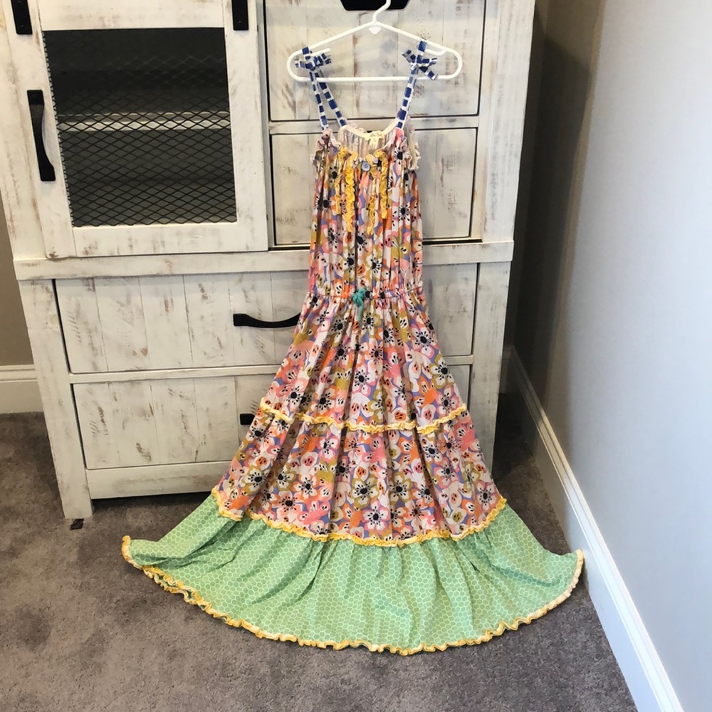 Matilda Jane Tell Me More Tiered Maxi Dress 10